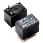 رله مخابراتي بوبين وسط 24V-6PIN